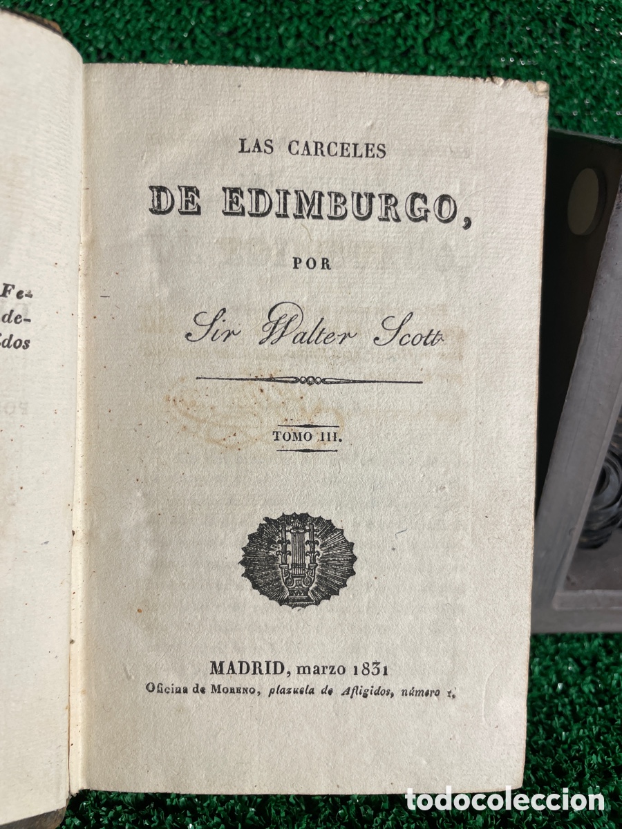 Libros antiguos: Las Carceles de Edimburgo - Walter Scott - A4 - Foto 1