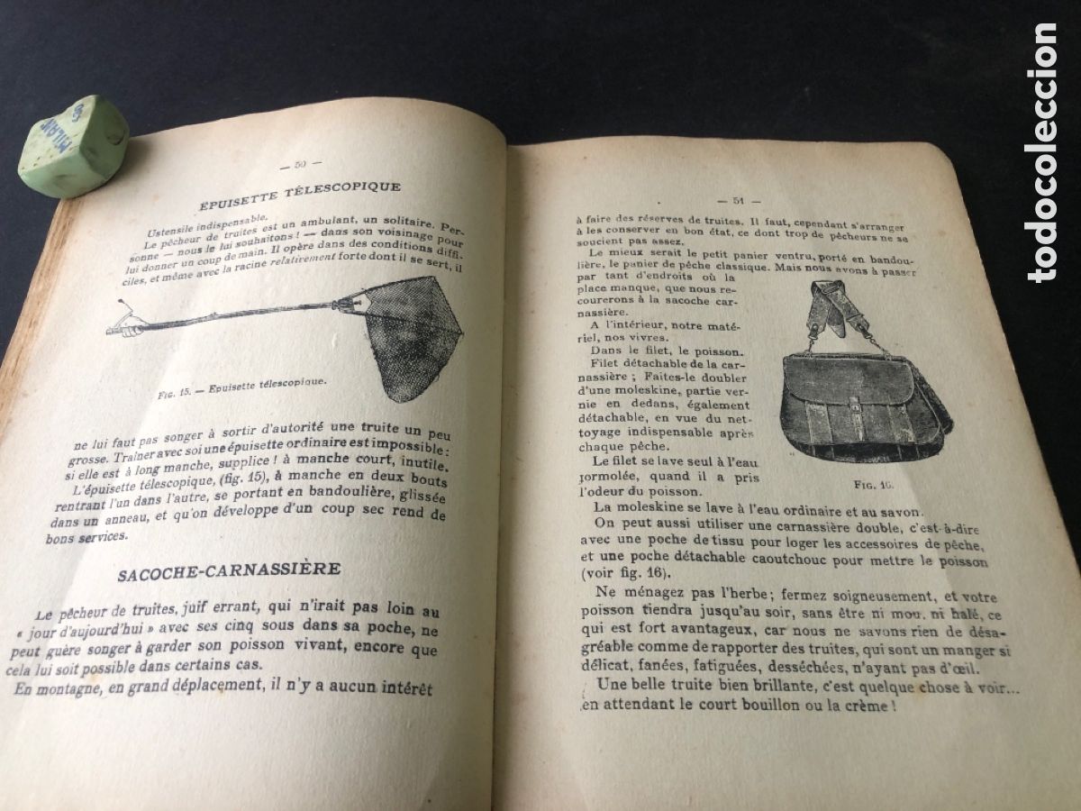 Libros antiguos: Antiguo y raro libro de pesca PECHE DE LA TRUITE AU DEVON - Foto 10