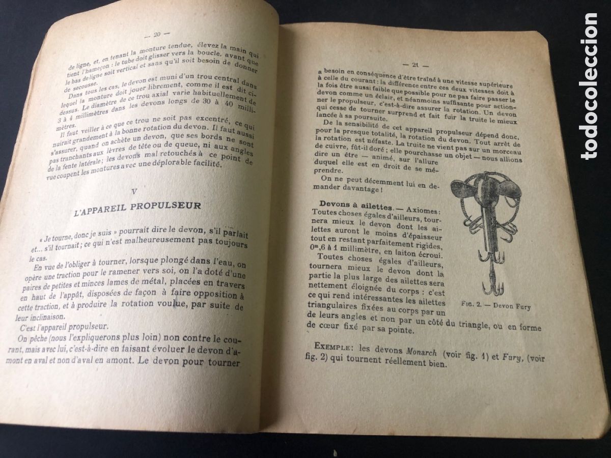 Libros antiguos: Antiguo y raro libro de pesca PECHE DE LA TRUITE AU DEVON - Foto 13