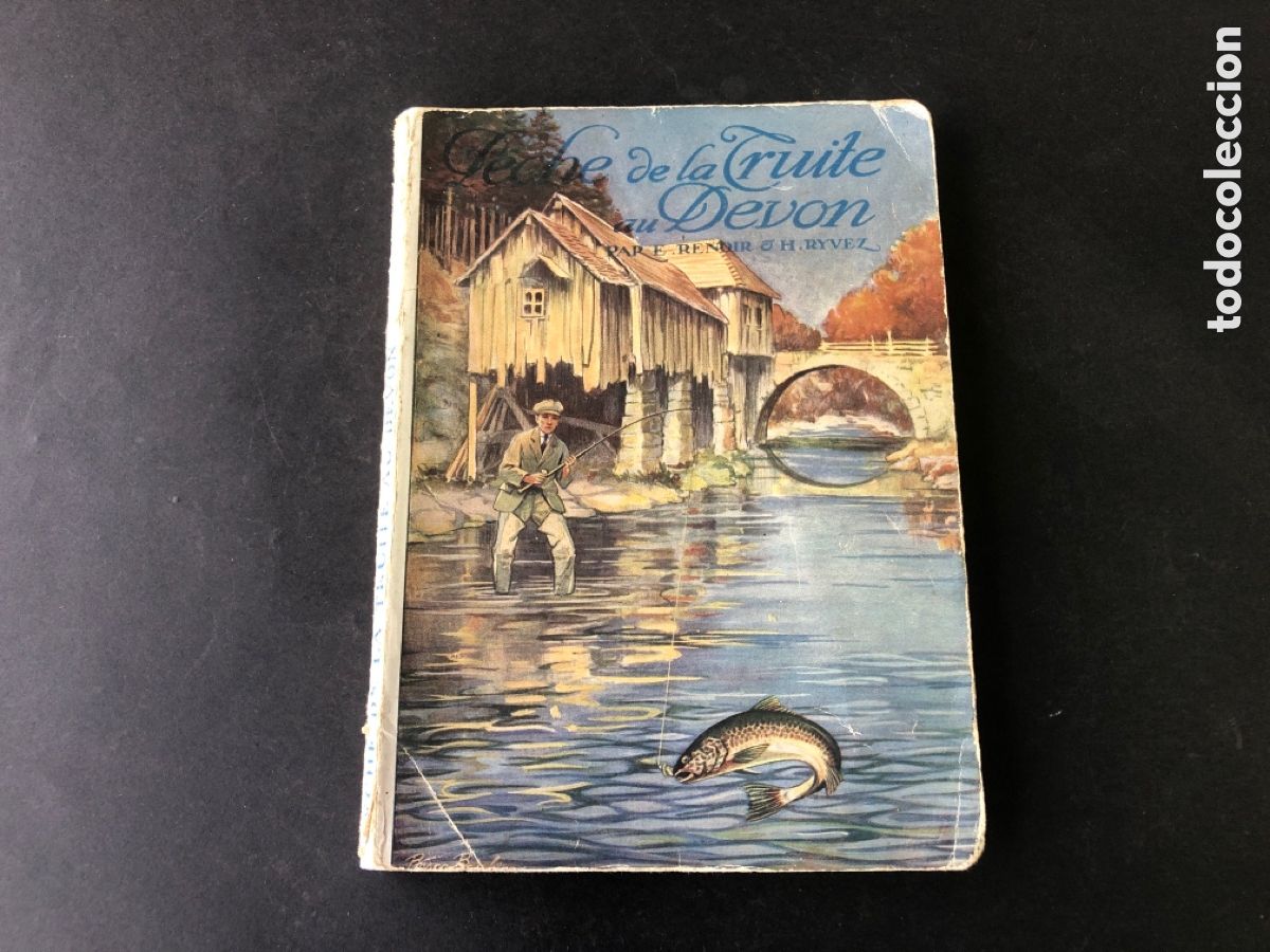 Libros antiguos: Antiguo y raro libro de pesca PECHE DE LA TRUITE AU DEVON - Foto 1