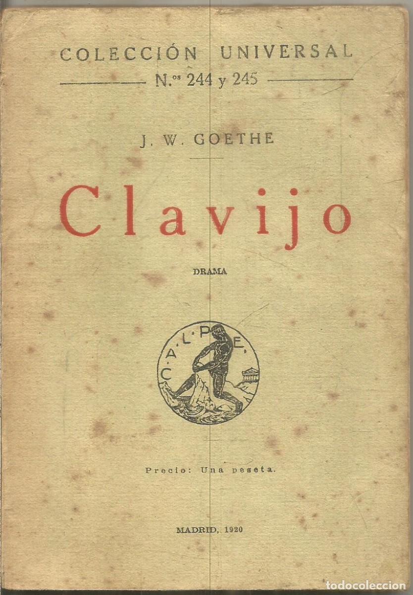 Libros antiguos: J.W. GOETHE. CLAVIJO. CALPE - Foto 1