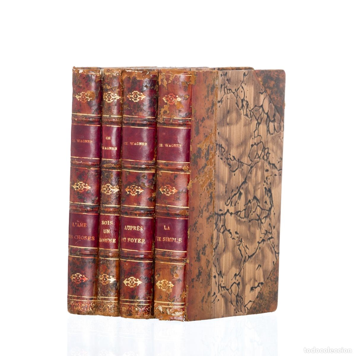 Libros antiguos: WAGNER, Charles [4 t&iacute;tulos] - Foto 1