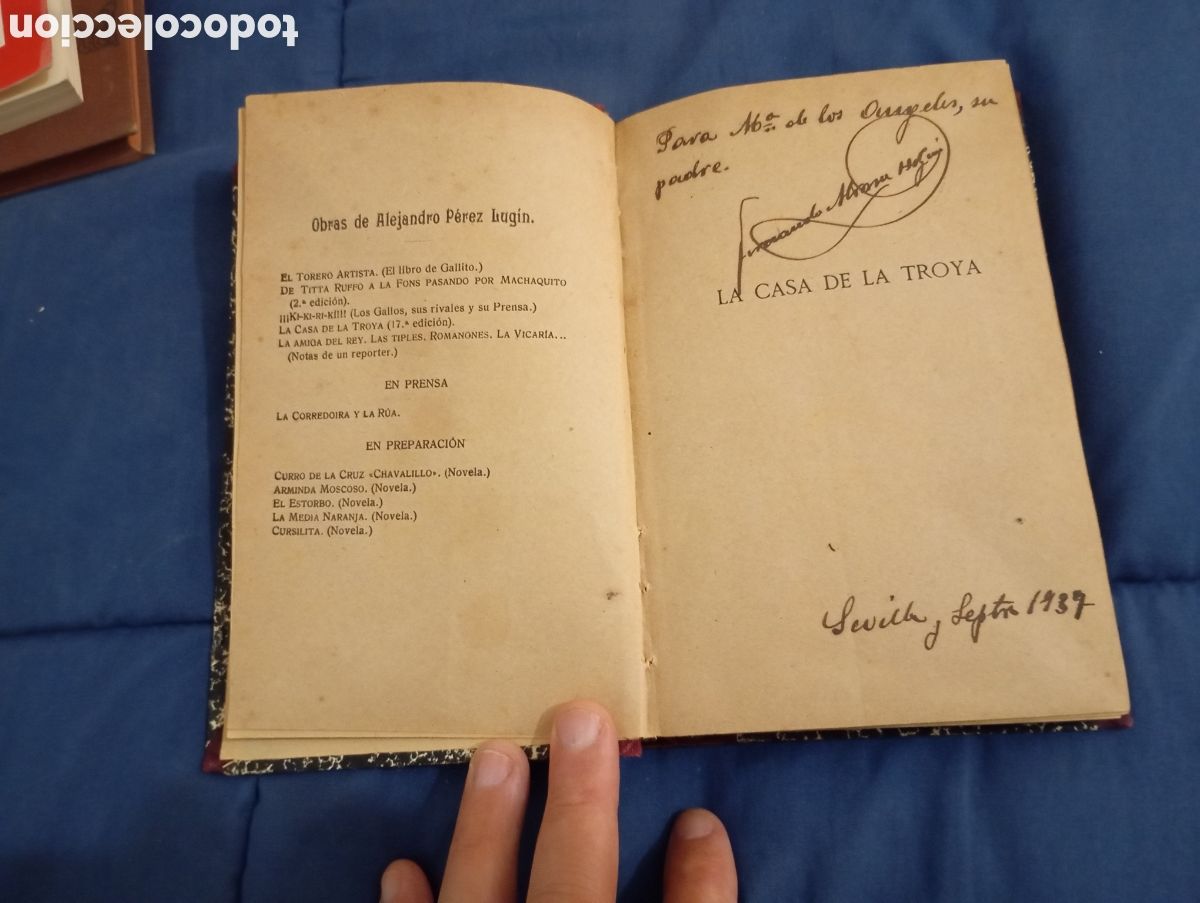 Libros antiguos: LA CASA DE LA TROYA - ALEJANDRO P&Eacute;REZ LUGIN - Foto 3