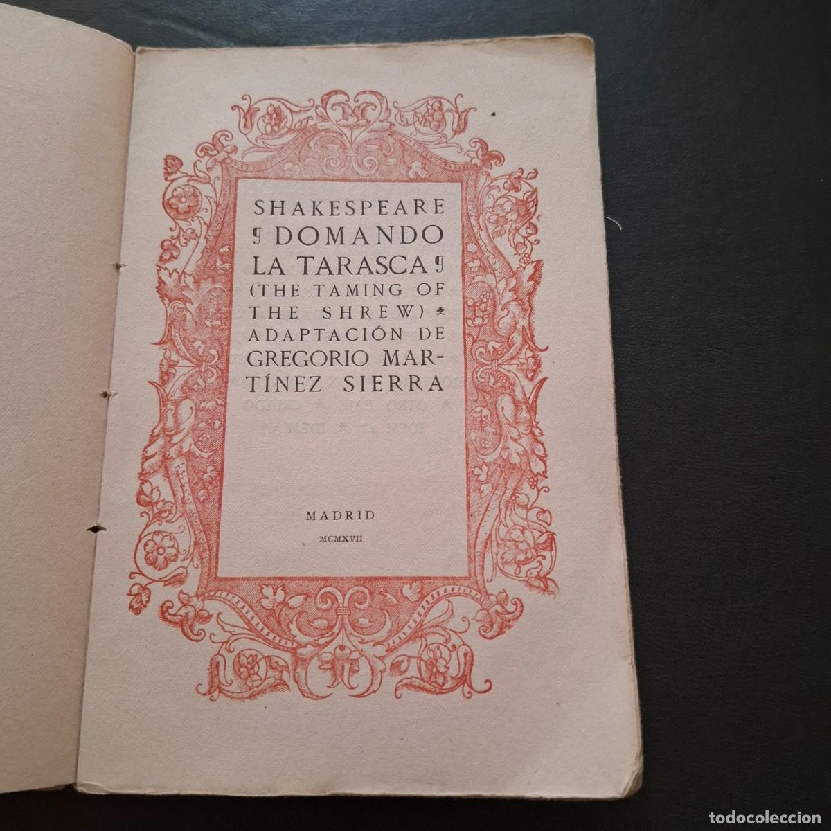 Libros antiguos: Domando la tarasca - Sakespeare - Renacimiento - 1917 - Foto 2