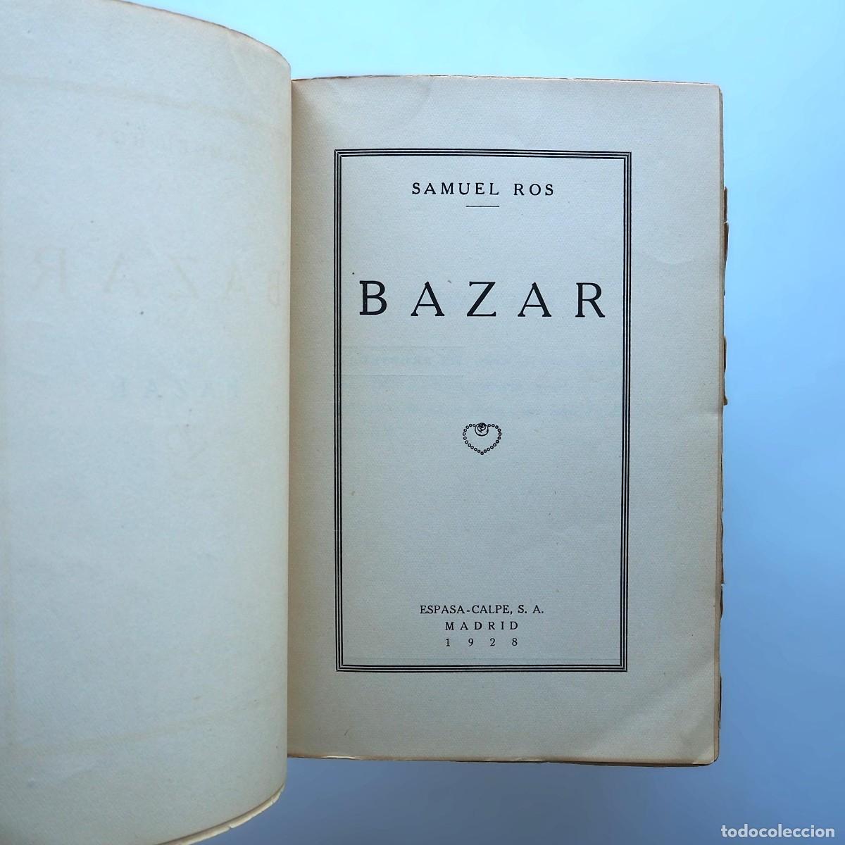 Libros antiguos: Bazar [Primera edici&oacute;n] - Ros, Samuel - Foto 2