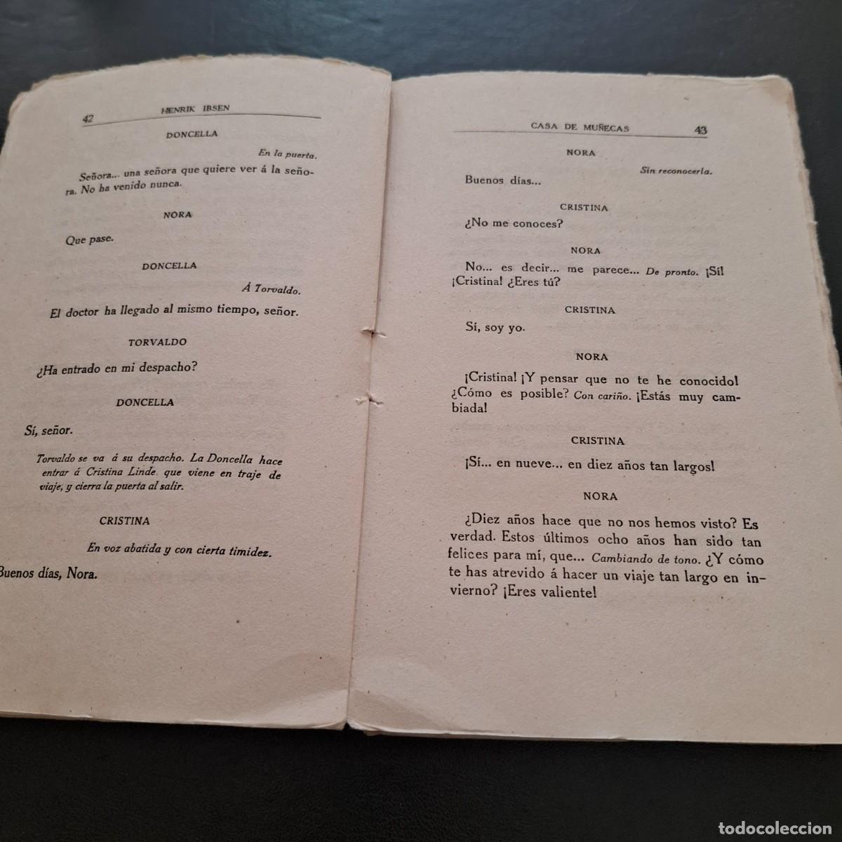 Libros antiguos: Casa de mu&ntilde;ecas - Ibsen - Renacimiento - 1917 - Foto 4