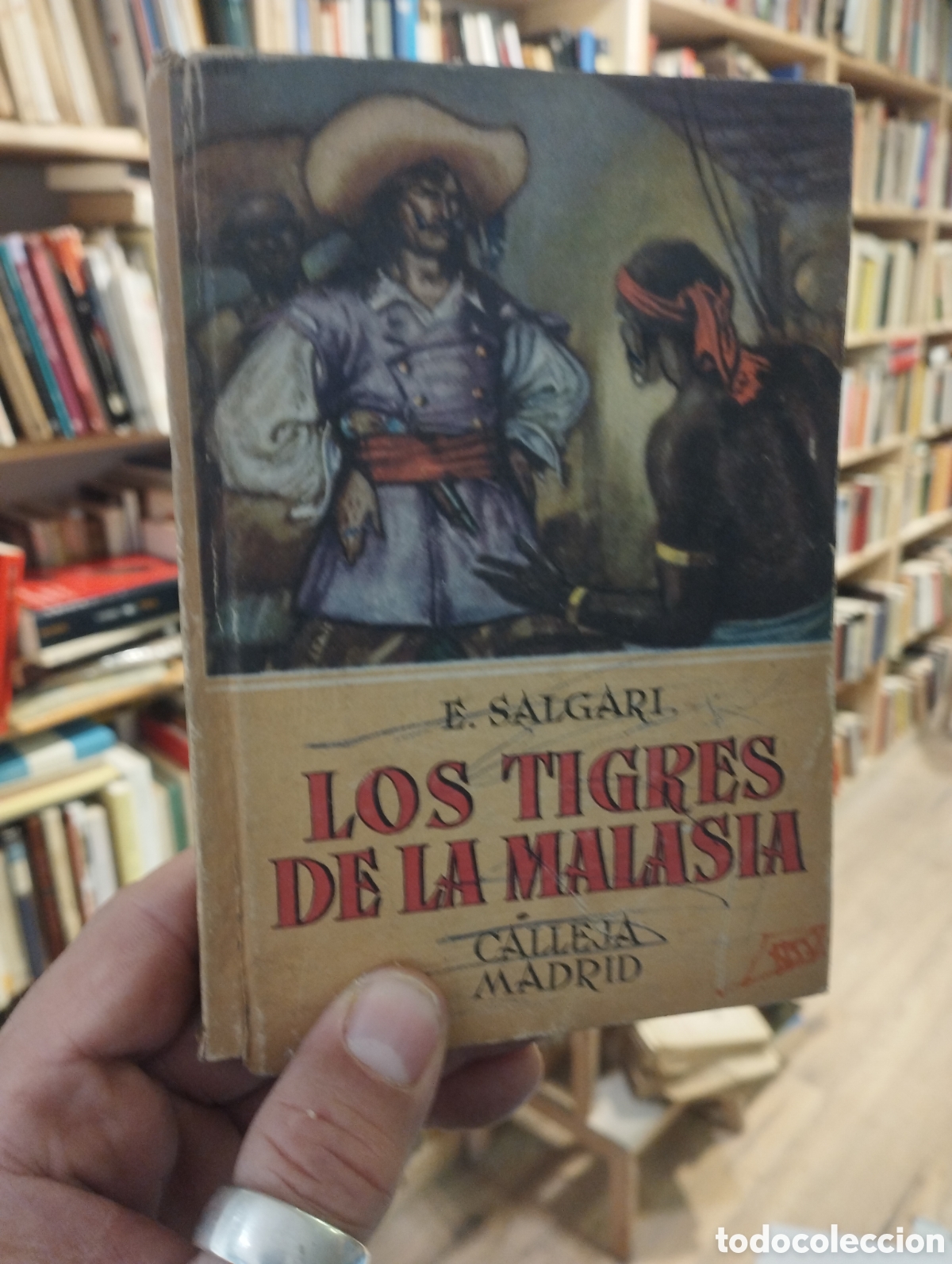 Libros antiguos: E. Salgari. Los tigres de Malasia - Foto 1