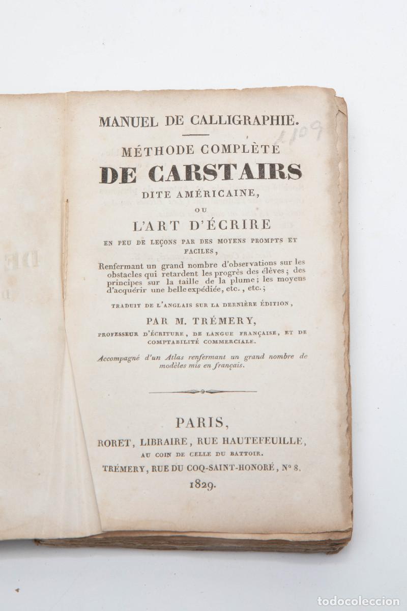 Libros antiguos: Manuel de calligraphie. M&eacute;thode compl&egrave;te de Carstairs dite am&eacute;ricaine - Foto 2