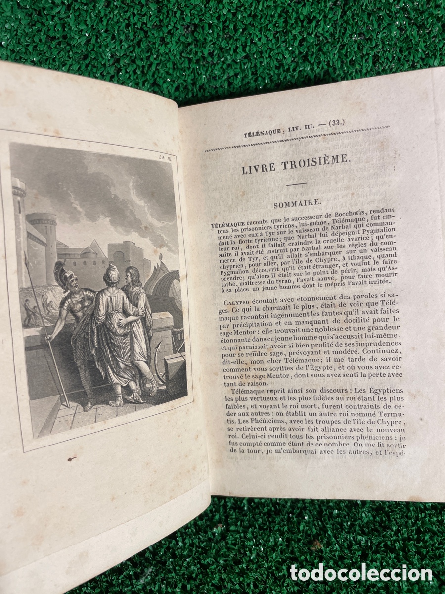 Libros antiguos: Las Aventuras de Telemaco -1860 - A4 - Foto 5