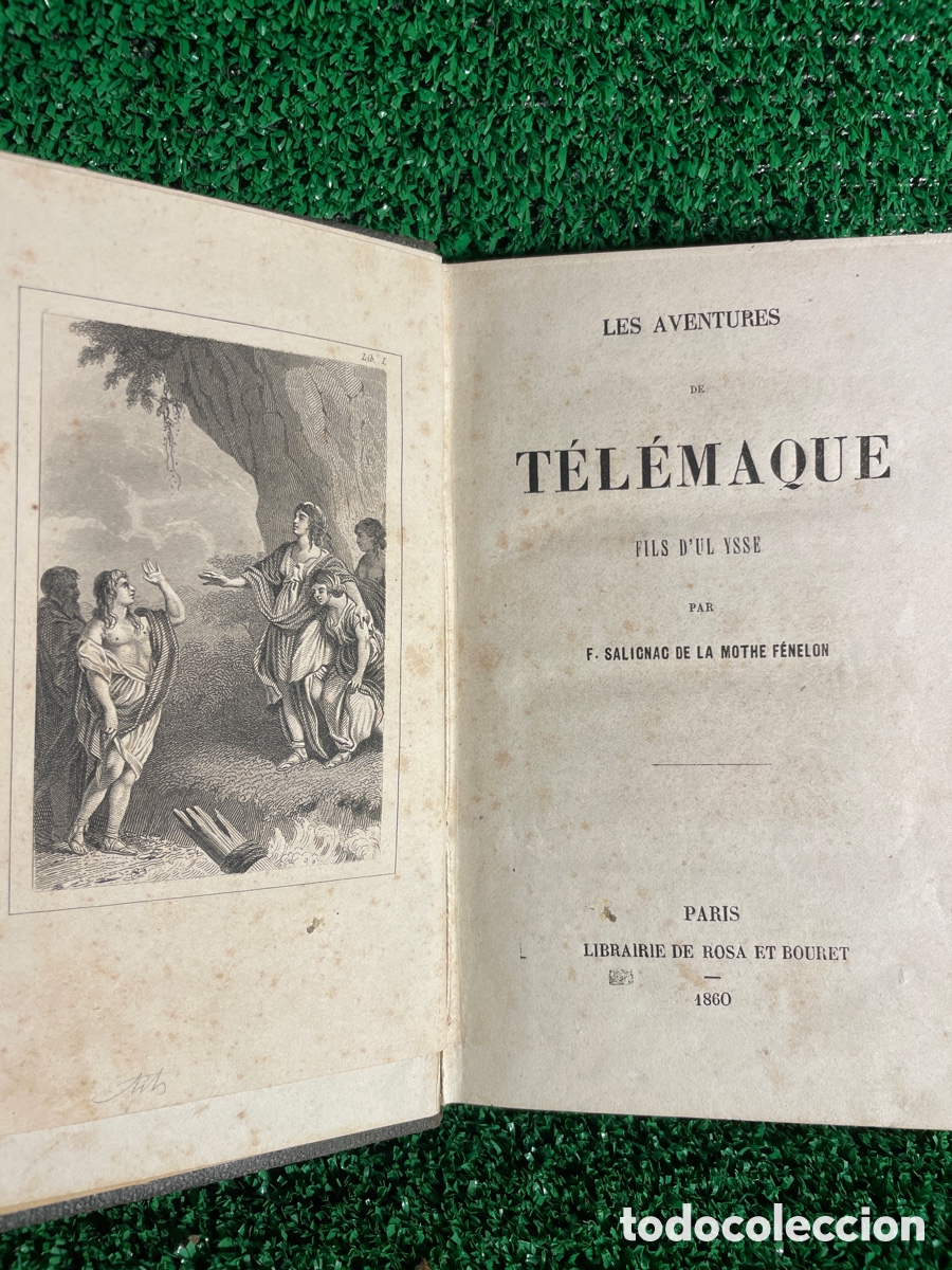 Libros antiguos: Las Aventuras de Telemaco -1860 - A4 - Foto 1