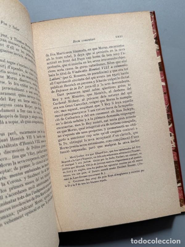 Libros antiguos: Utopia, Thomas Morus - Tip. LAven&ccedil;, 1912 - Foto 6