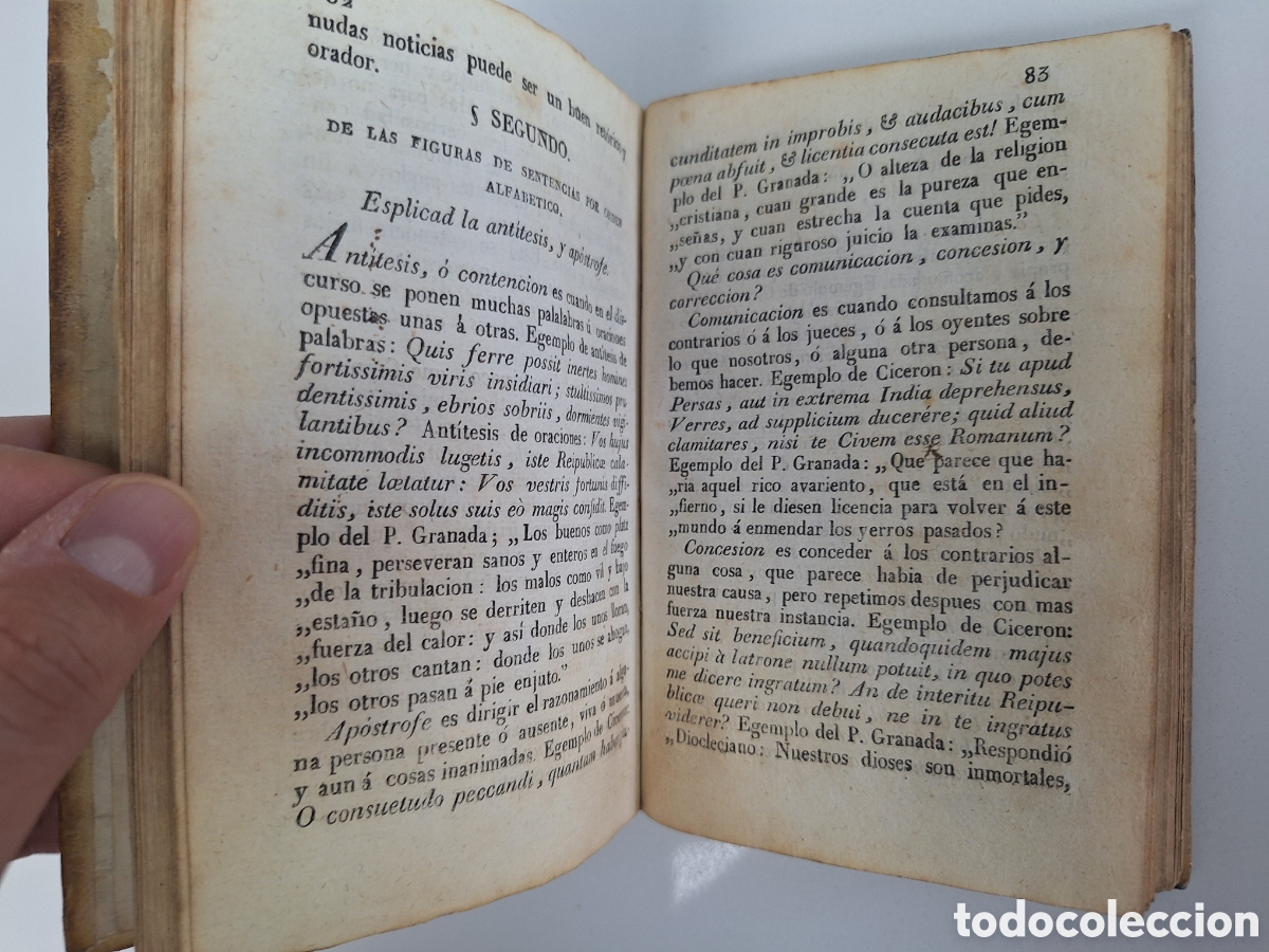 Libros antiguos: Arte de retorica, a&ntilde;o 1823 - Foto 8