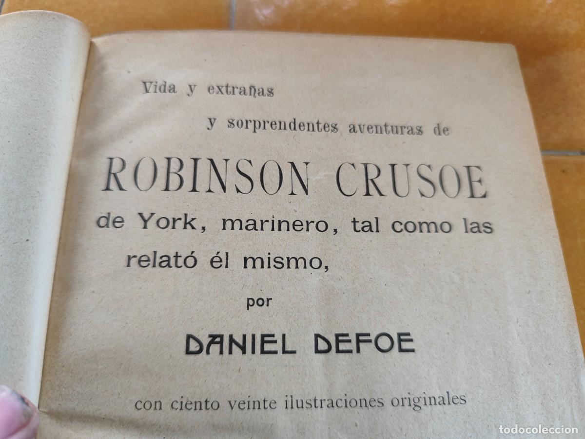 Libros antiguos: ROBINSON CRUSOE / DANIEL DEFOE / GARA 112 / POPULAR - Foto 6