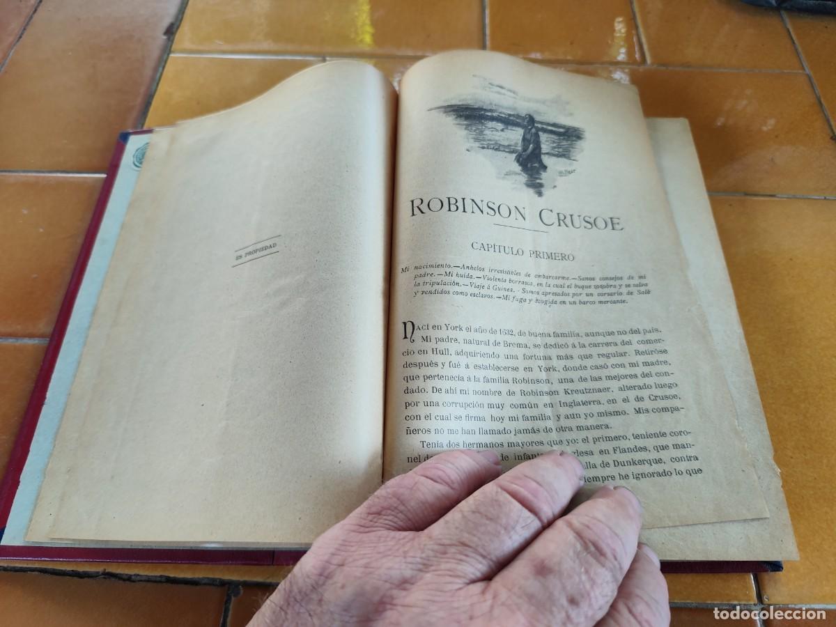 Libros antiguos: ROBINSON CRUSOE / DANIEL DEFOE / GARA 112 / POPULAR - Foto 8