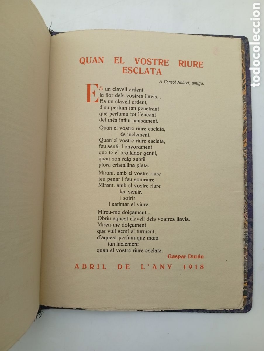 Libros antiguos: Curioso libro Recordatorio de la mort Consol Robert Sans Dur&agrave;n 1929 Matar&oacute; - Foto 3