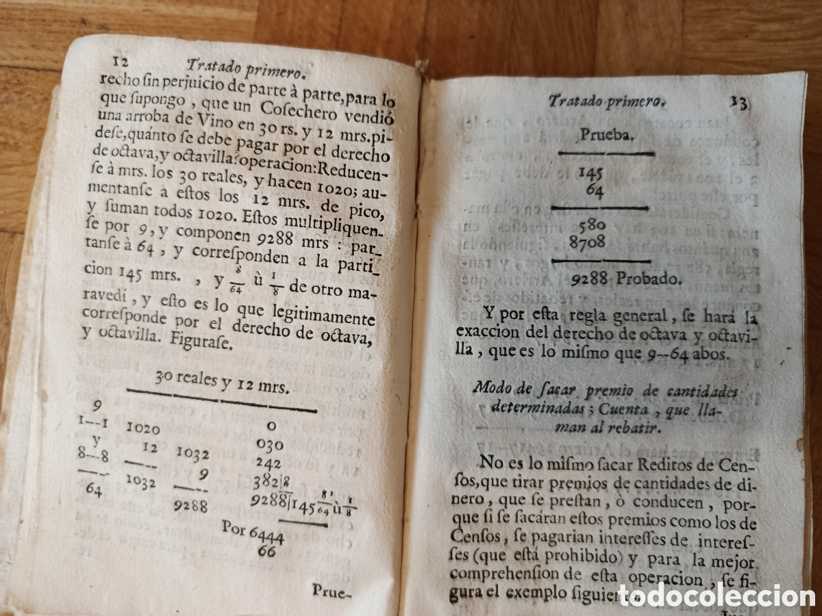 Libros antiguos: Cuentas para todos: compendio arithmetico e historico (1760) - Foto 4