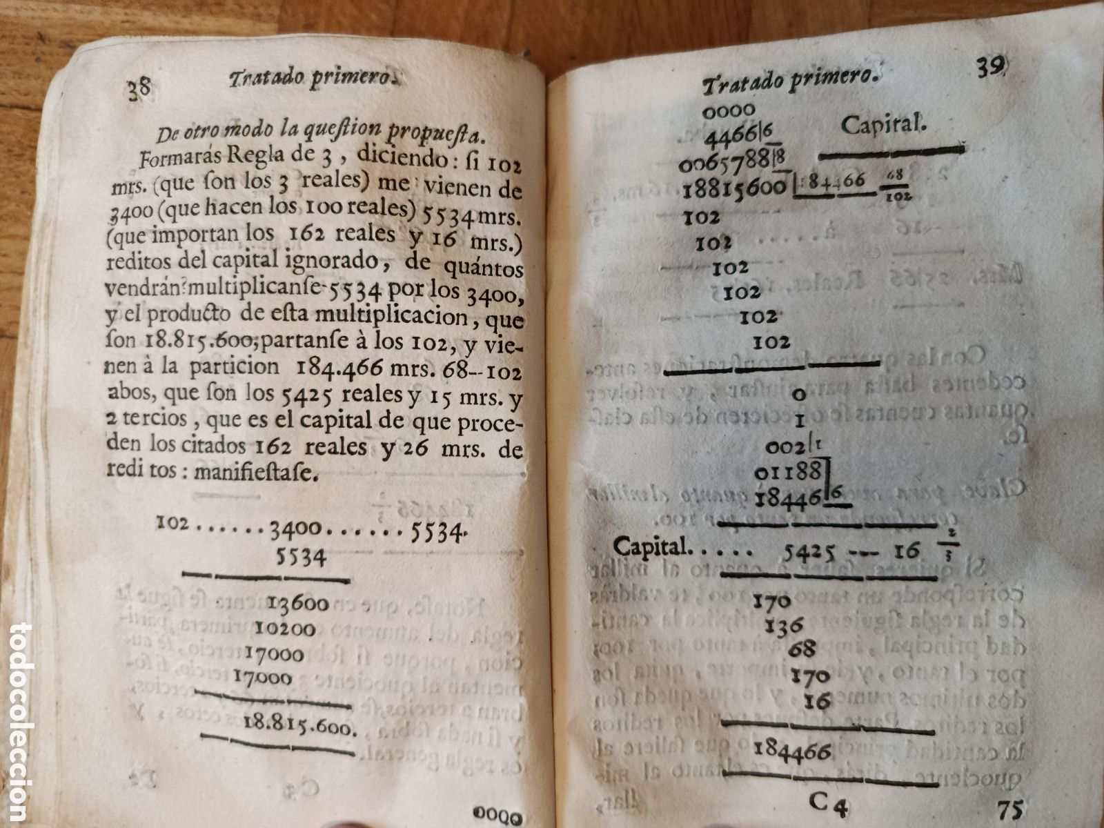 Libros antiguos: Cuentas para todos: compendio arithmetico e historico (1760) - Foto 5