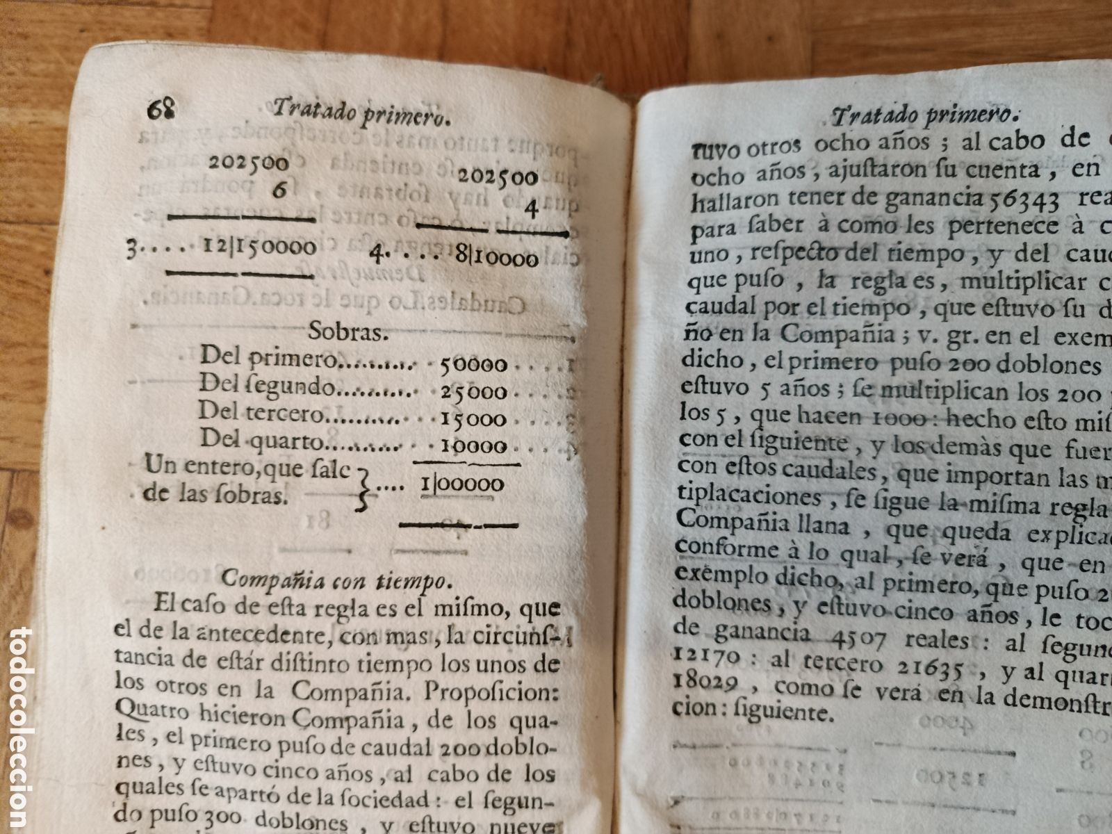 Libros antiguos: Cuentas para todos: compendio arithmetico e historico (1760) - Foto 6