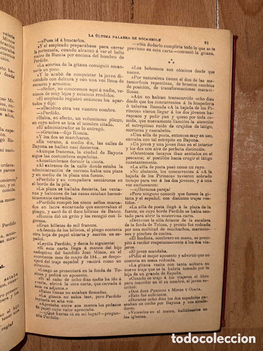 Libros antiguos: TERRAIL, Ponson du. La &uacute;ltima palabra de Rocambole - Foto 2