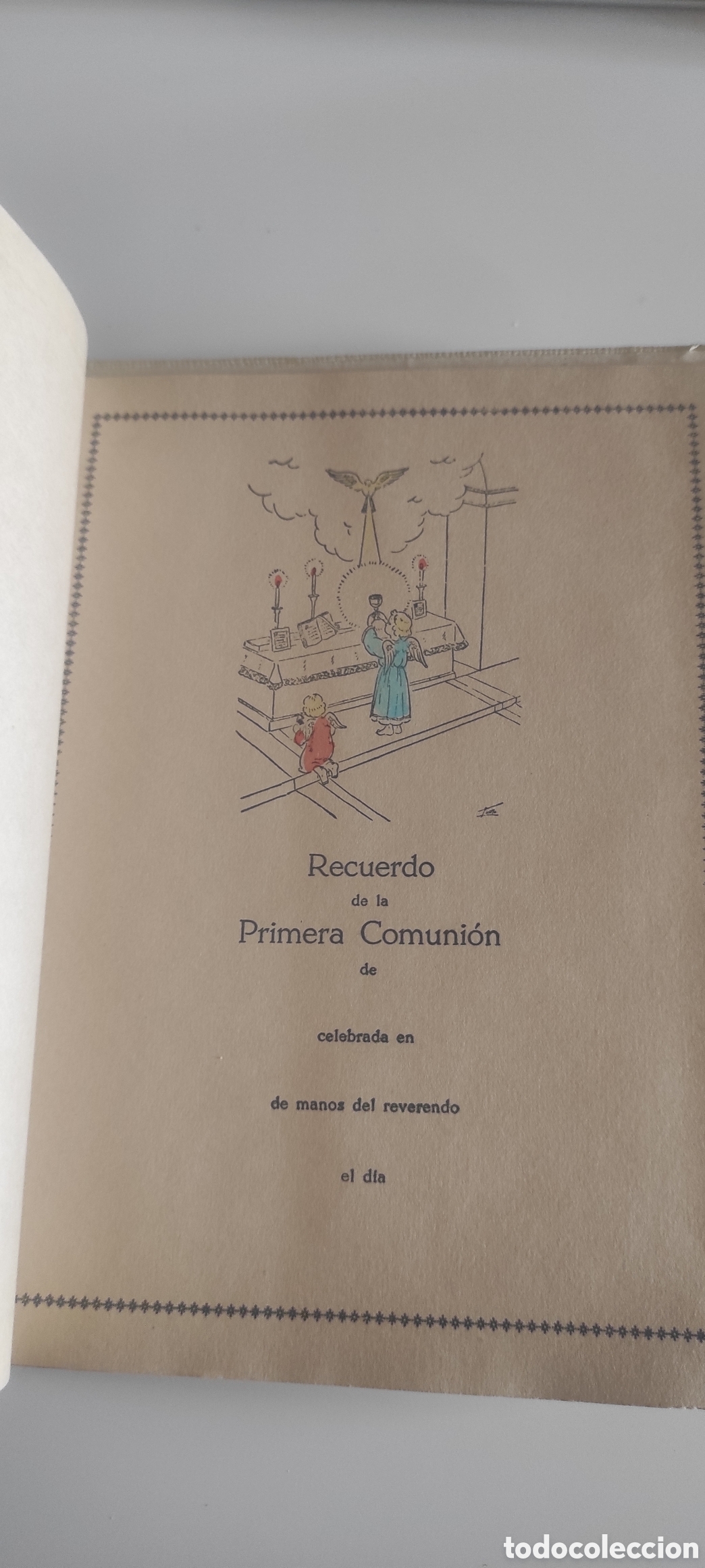 Libros antiguos: Libro primera comuni&oacute;n vintage (a&ntilde;os 20) - Foto 4