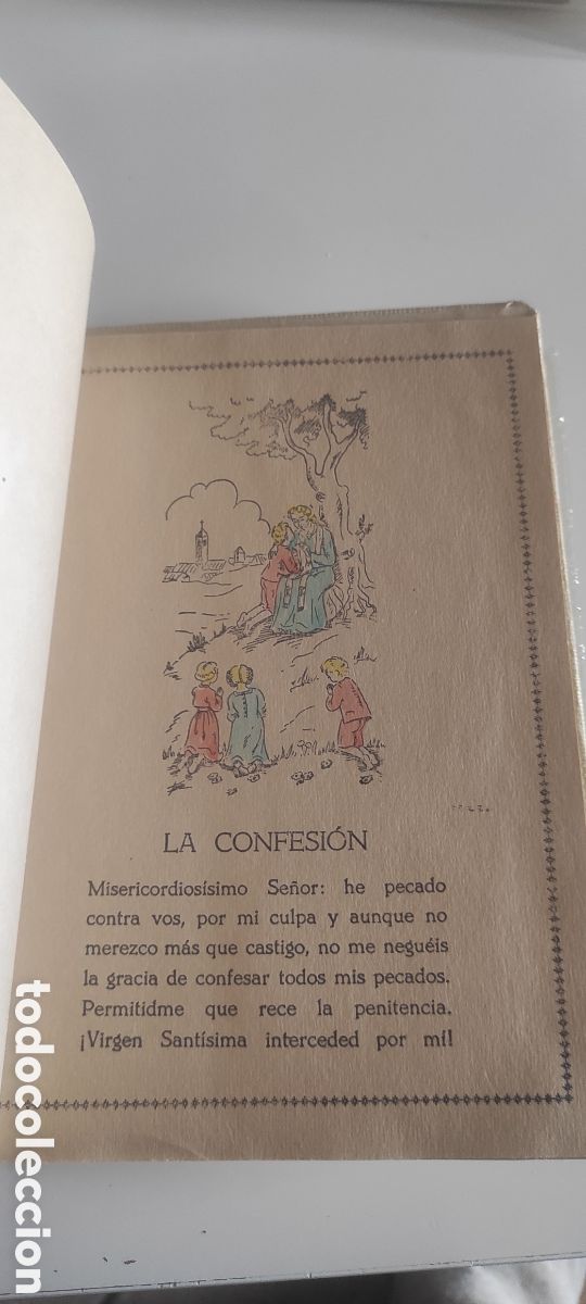Libros antiguos: Libro primera comuni&oacute;n vintage (a&ntilde;os 20) - Foto 5