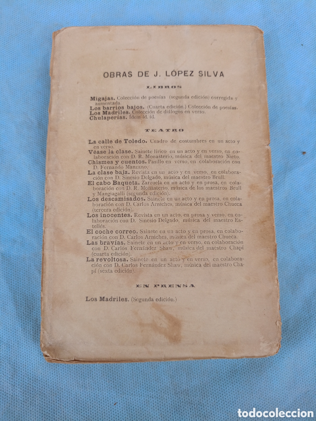 Libros antiguos: MIGAJAS, J.L&Oacute;PEZ SILVA - Foto 3