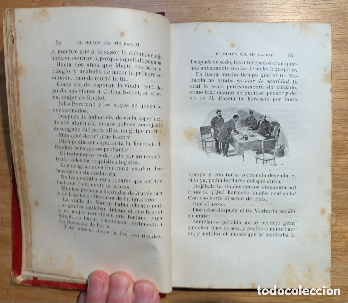 Libros antiguos: Libro antiguo El mill&oacute;n del t&iacute;o Raclot - Foto 7