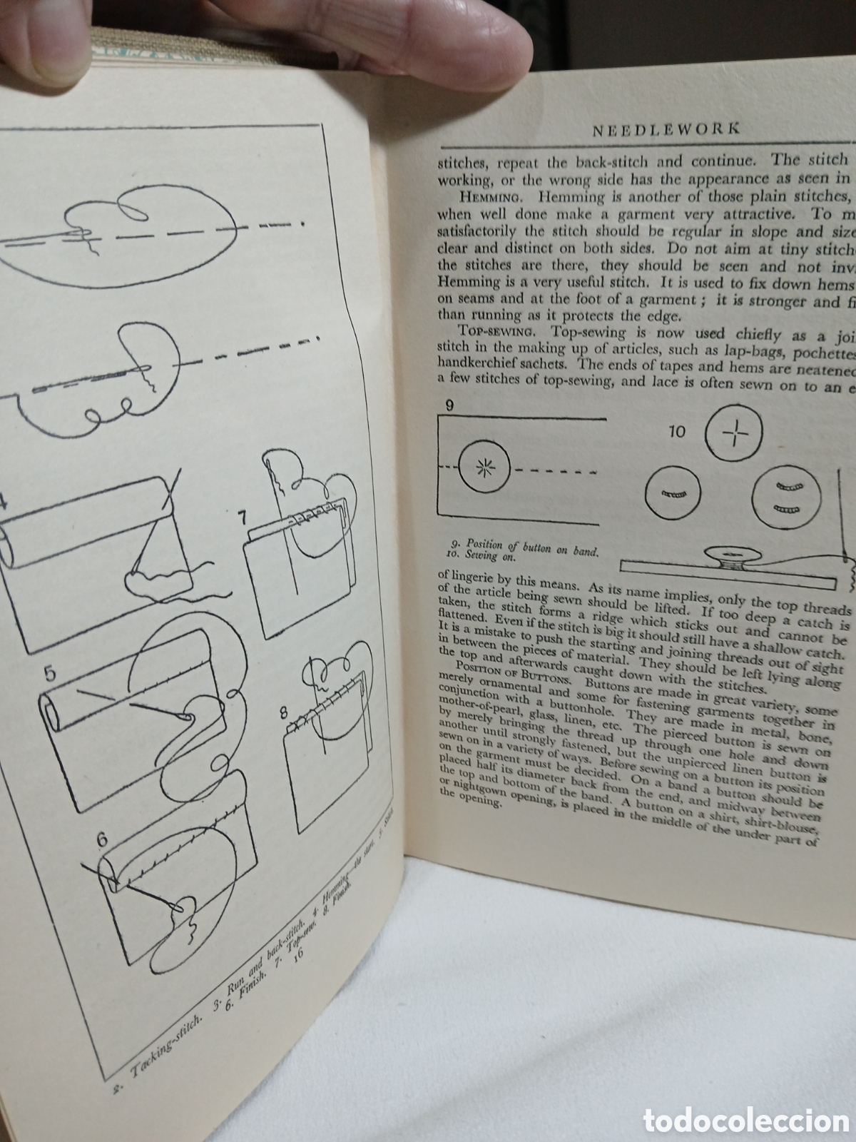 Libros antiguos: ANTIGUO LIBRO DE COSTURAS EN INGLES - Foto 3
