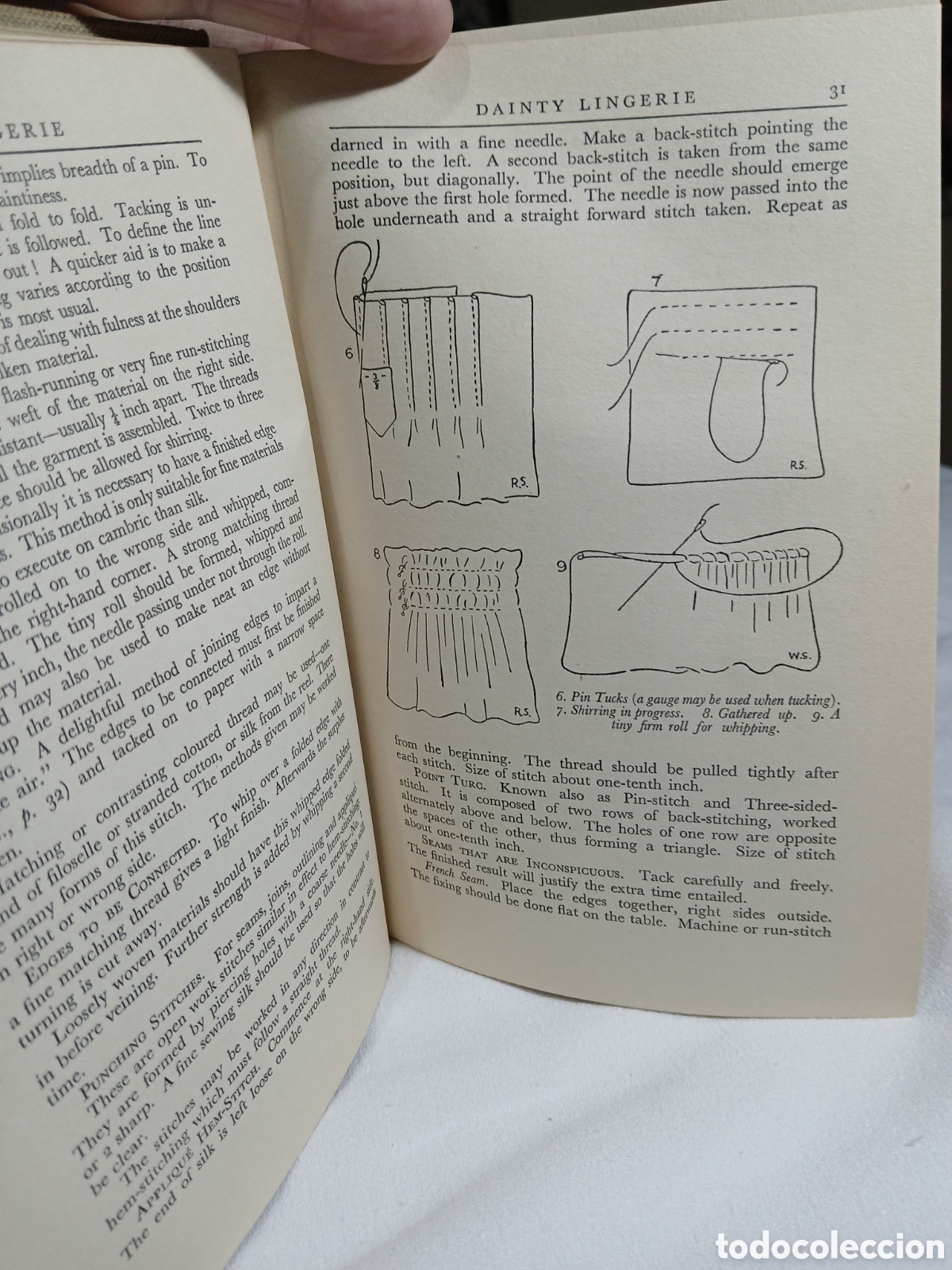 Libros antiguos: ANTIGUO LIBRO DE COSTURAS EN INGLES - Foto 4