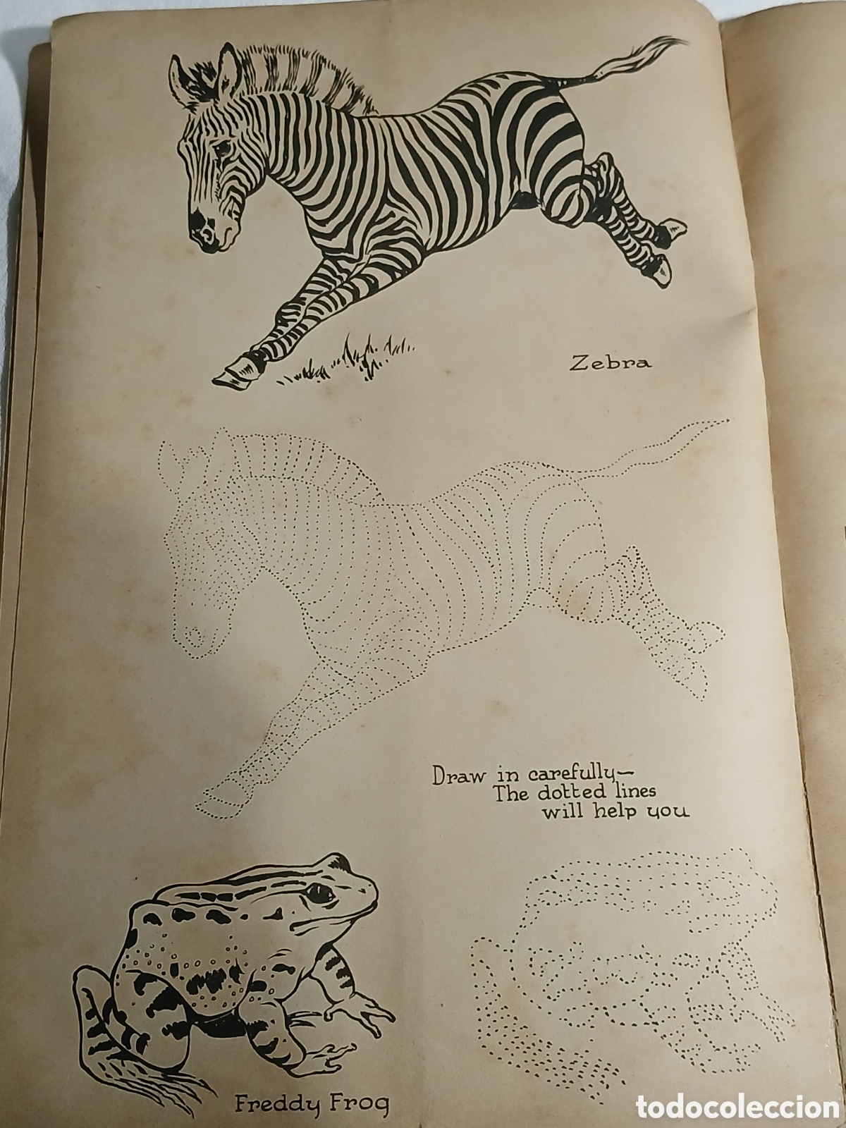 Libros antiguos: ANTIGUO LIBRO DIBUJAR Y PINTAR EN INGLES - Foto 5