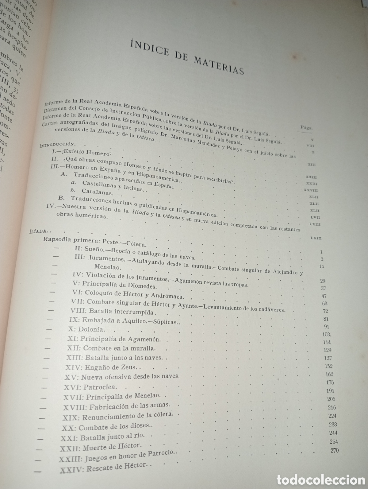 Libros antiguos: Obras completas de Homero - Foto 14