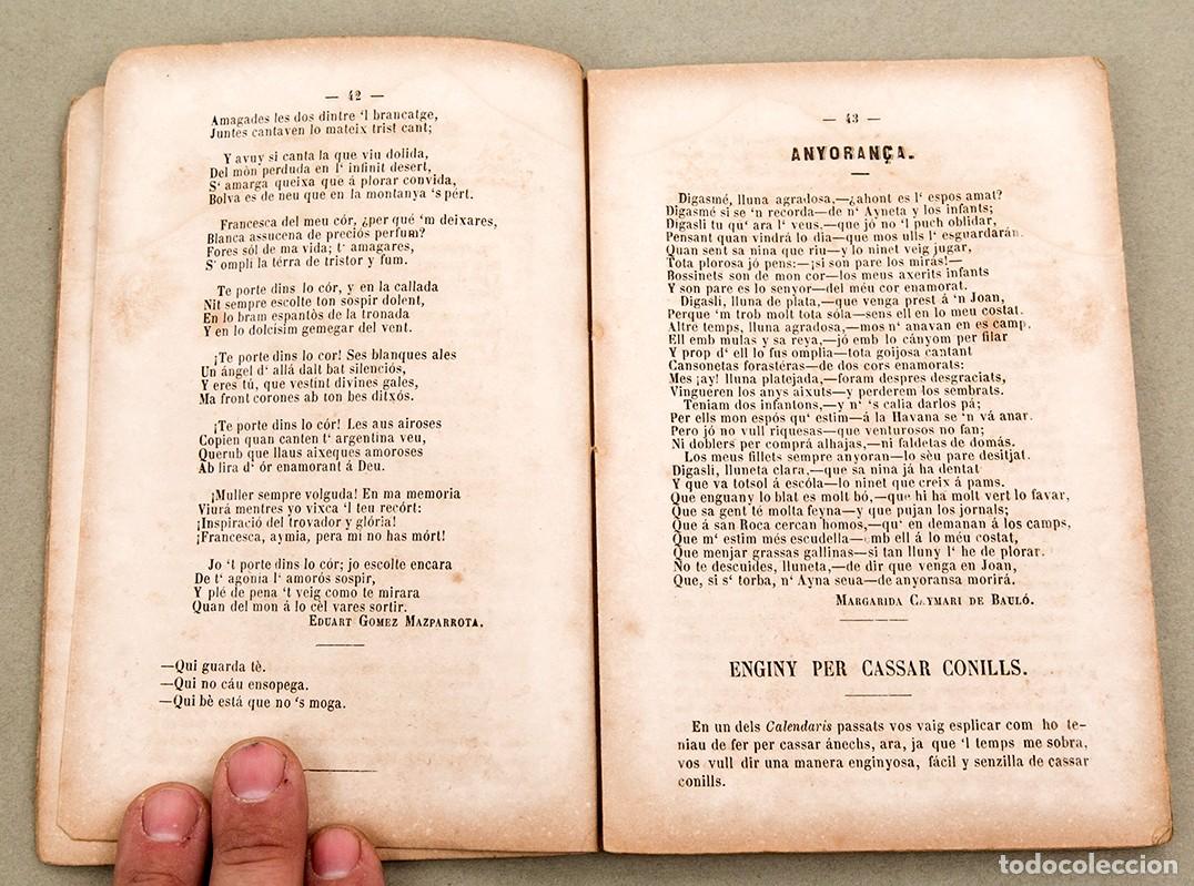Libros antiguos: CALENDARI CATALA DEL ANY 1869 - Foto 5