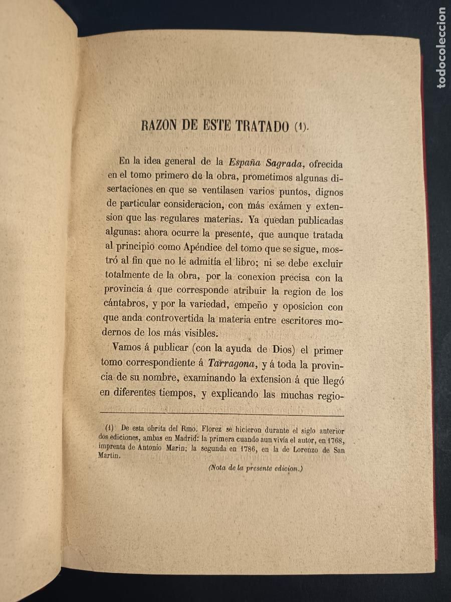 Libros antiguos: 1877 - ENRIQUE FLOREZ. La Cantabria - Foto 3