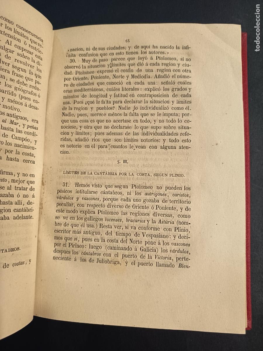 Libros antiguos: 1877 - ENRIQUE FLOREZ. La Cantabria - Foto 4