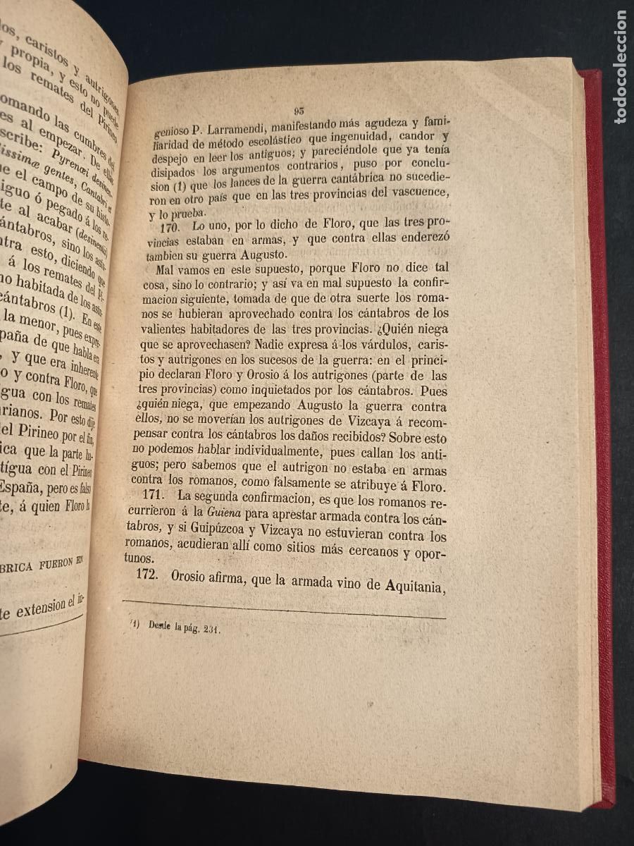 Libros antiguos: 1877 - ENRIQUE FLOREZ. La Cantabria - Foto 5
