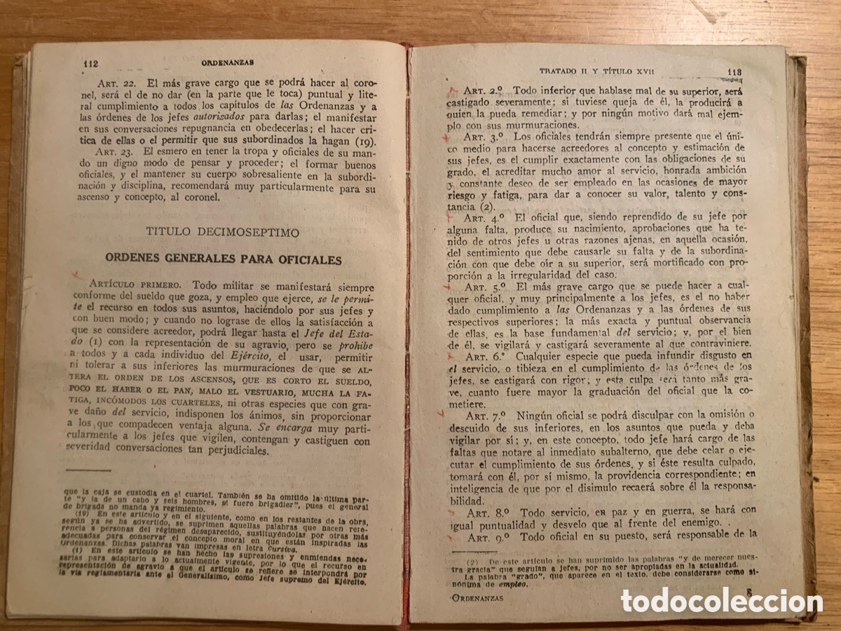 Libros antiguos: Libro antiguo Ordenanzas del Ej&eacute;rcito - Foto 6