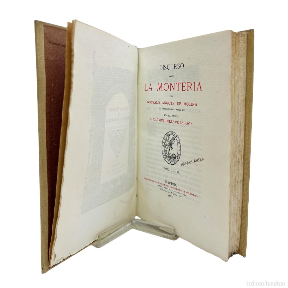 Libros antiguos: GUTI&Eacute;RREZ DE LA VEGA - BIBLIOTECA VENATORIA - 1877 - Foto 4