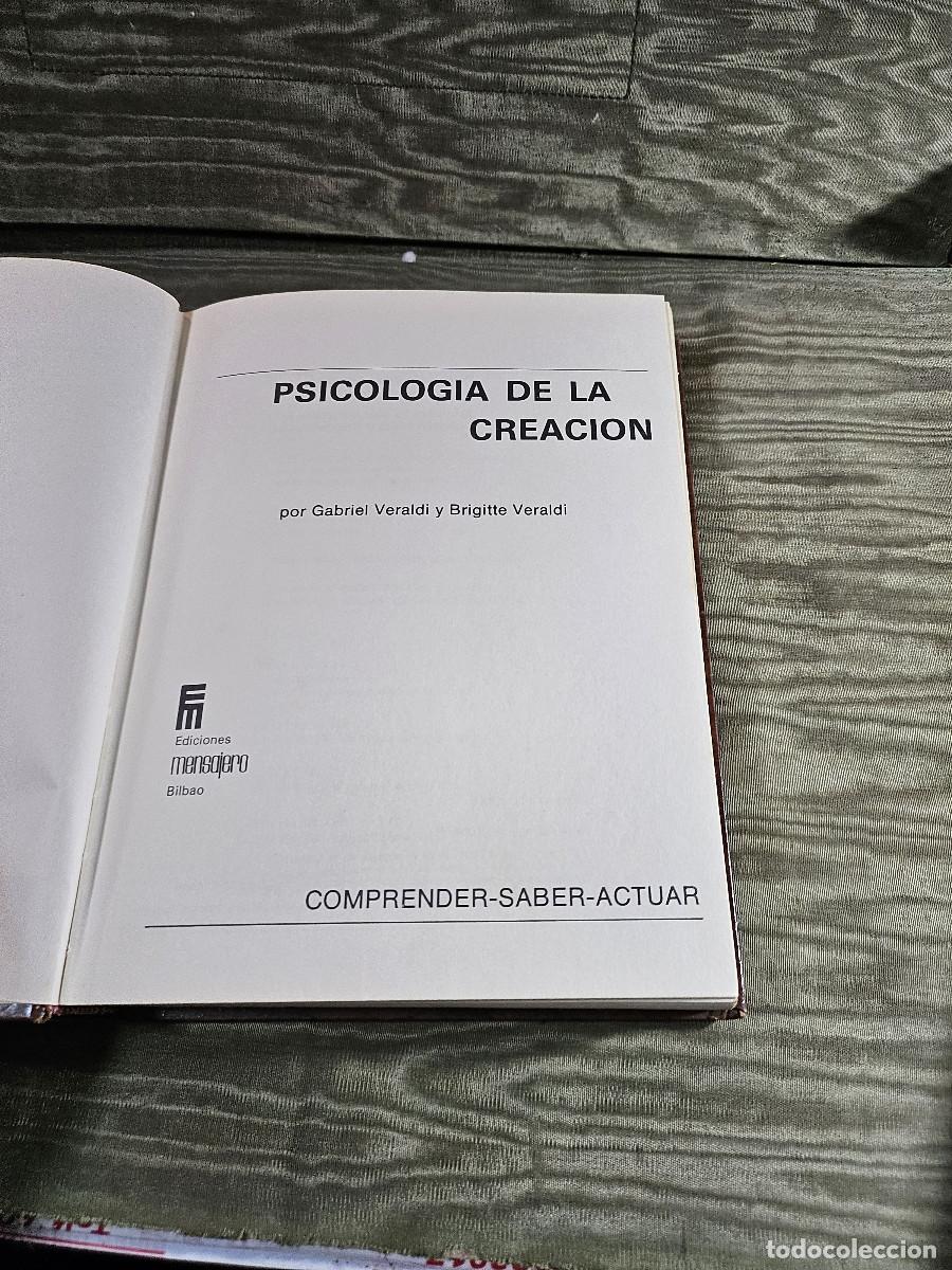 Libros antiguos: libro psicologia de la creacion - Foto 5