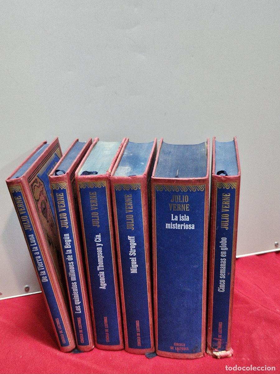 Libros antiguos: 6 tomos de libros de Julio Verne - Foto 1