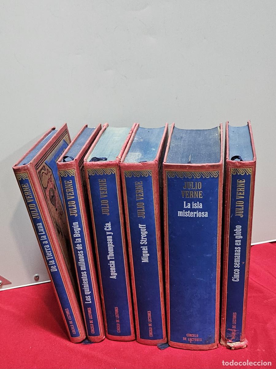 Libros antiguos: 6 tomos de libros de Julio Verne - Foto 2