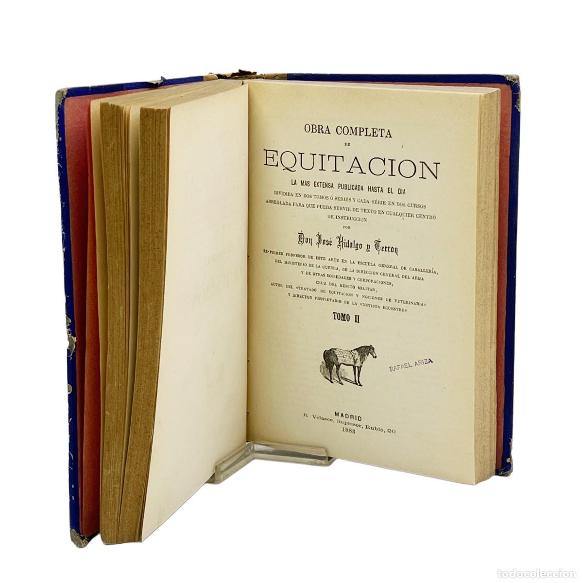 Libros antiguos: JOSE HIDALGO Y TERRON - EQUITACI&Oacute;N - 1883 - Foto 4