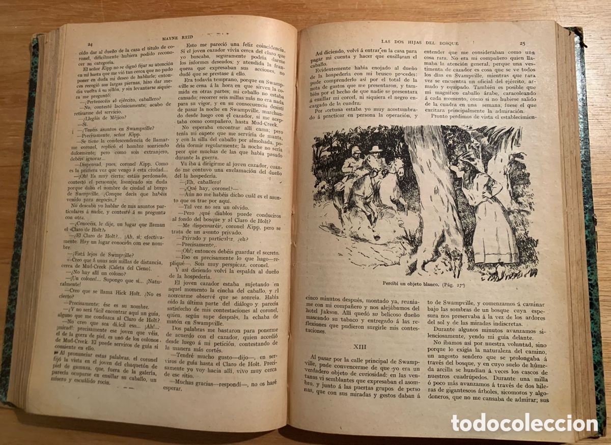 Libros antiguos: La novela ilustrada. Mayne Reid - Foto 6
