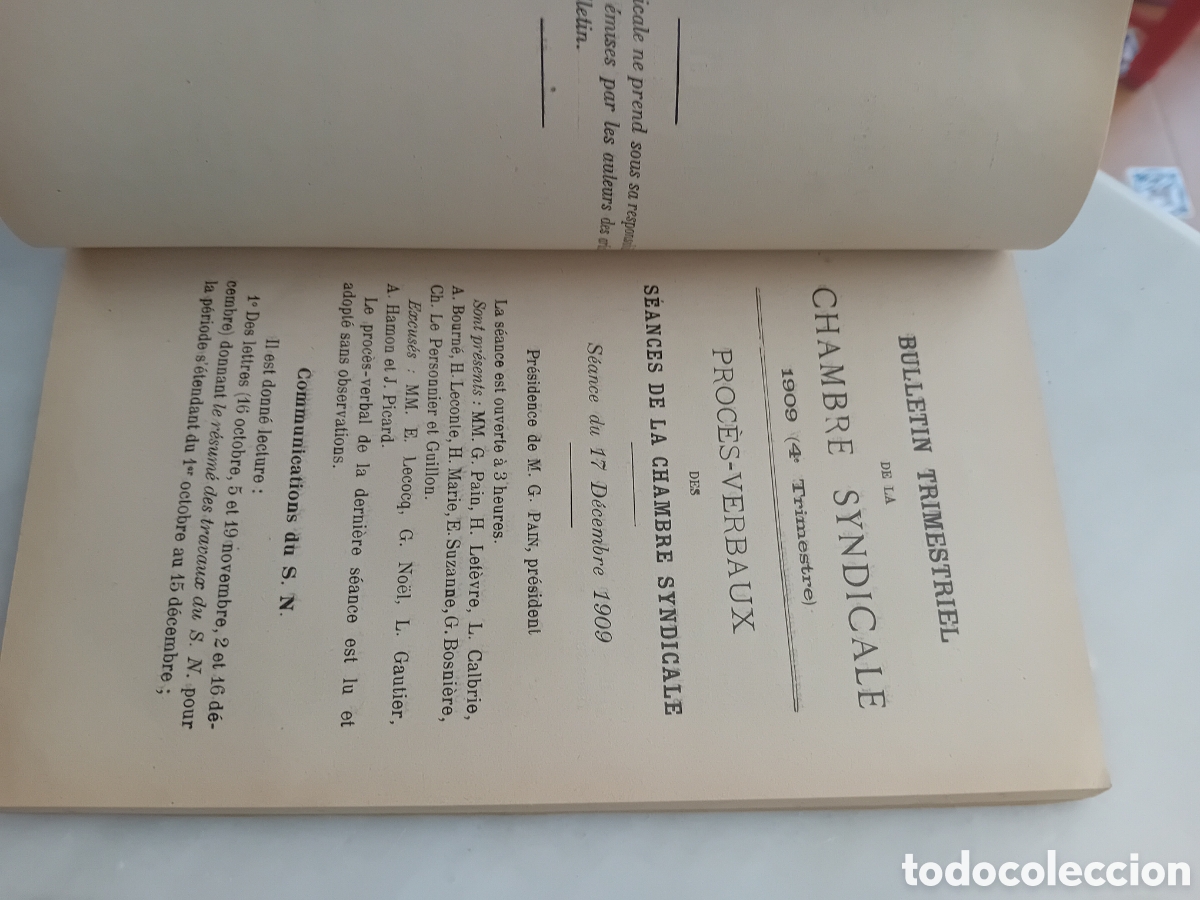 Libros antiguos: syndicat du commerce en gros Caen 1909 - Foto 9