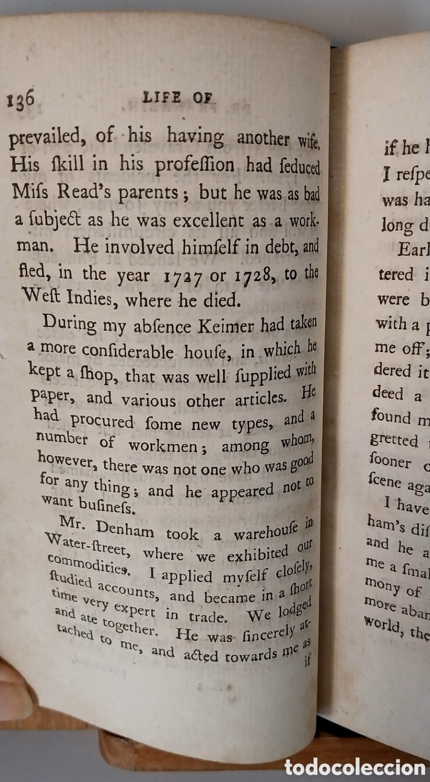 Libros antiguos: BENJAMIN FRANKLIN - WORKS . Second Edition . 1793 - Foto 9