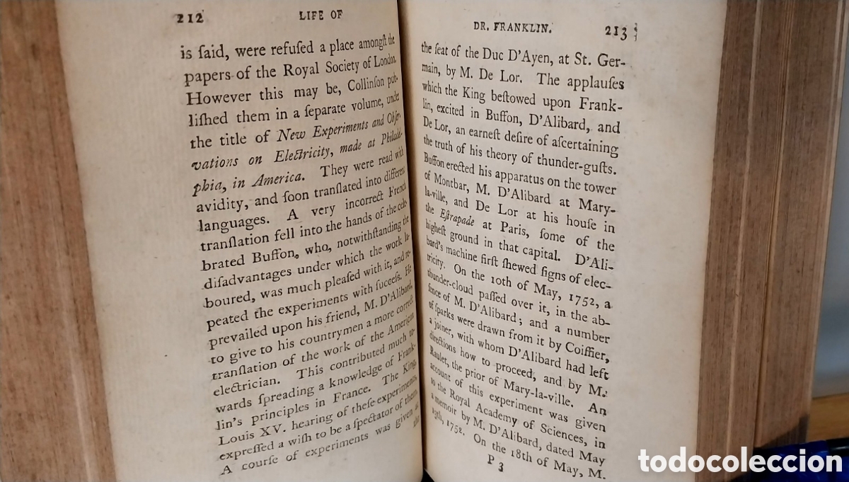Libros antiguos: BENJAMIN FRANKLIN - WORKS . Second Edition . 1793 - Foto 10