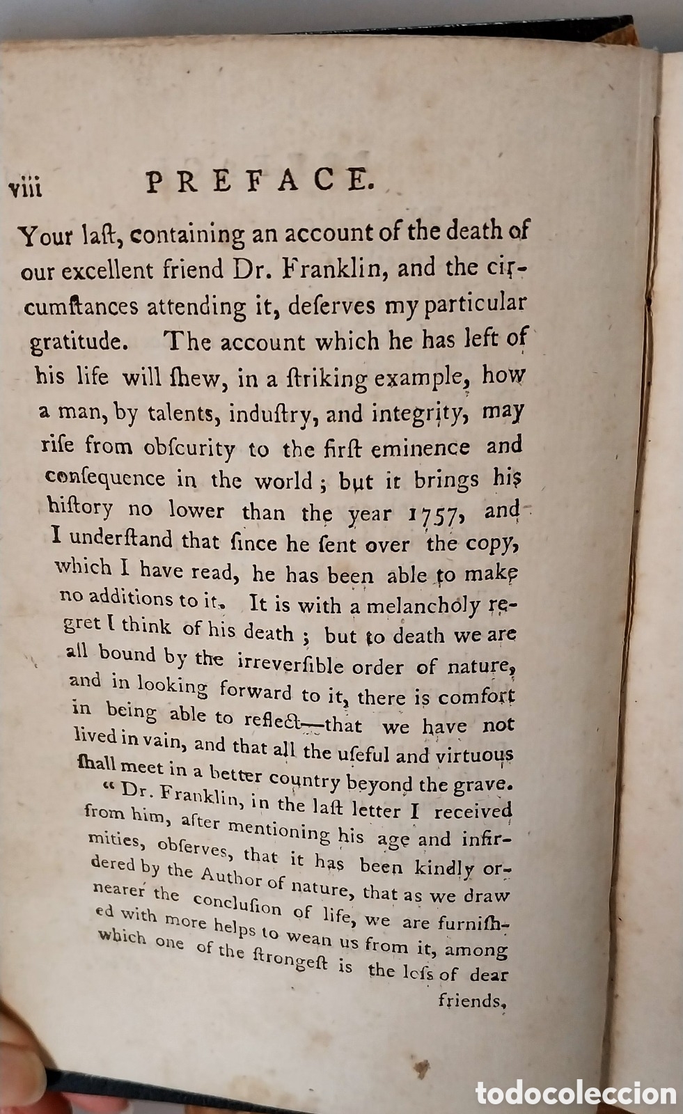 Libros antiguos: BENJAMIN FRANKLIN - WORKS . Second Edition . 1793 - Foto 11
