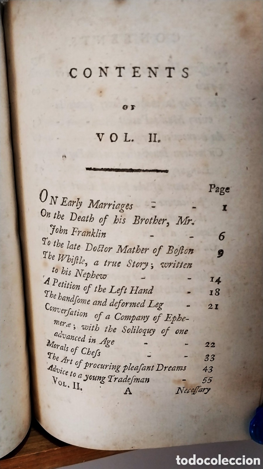 Libros antiguos: BENJAMIN FRANKLIN - WORKS . Second Edition . 1793 - Foto 16