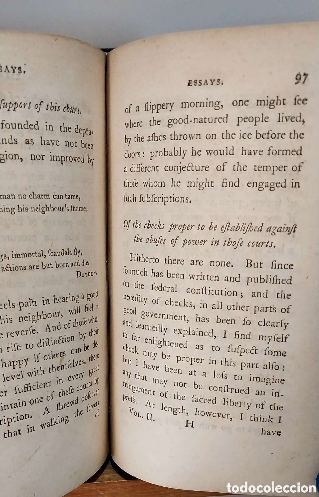 Libros antiguos: BENJAMIN FRANKLIN - WORKS . Second Edition . 1793 - Foto 20