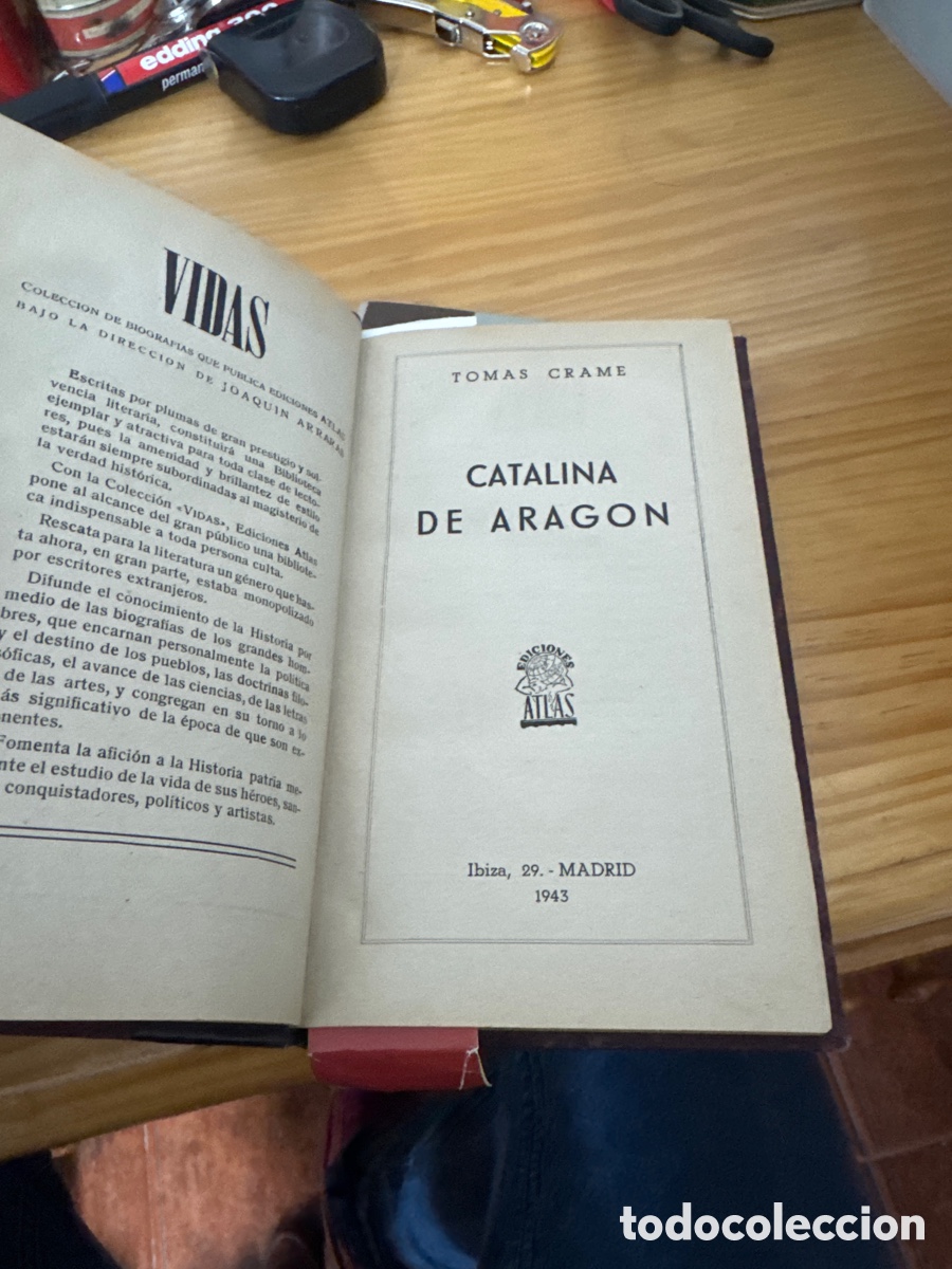 Libros antiguos: CATALINA DE ARAGON TOM&Aacute;S CRAME - Foto 1