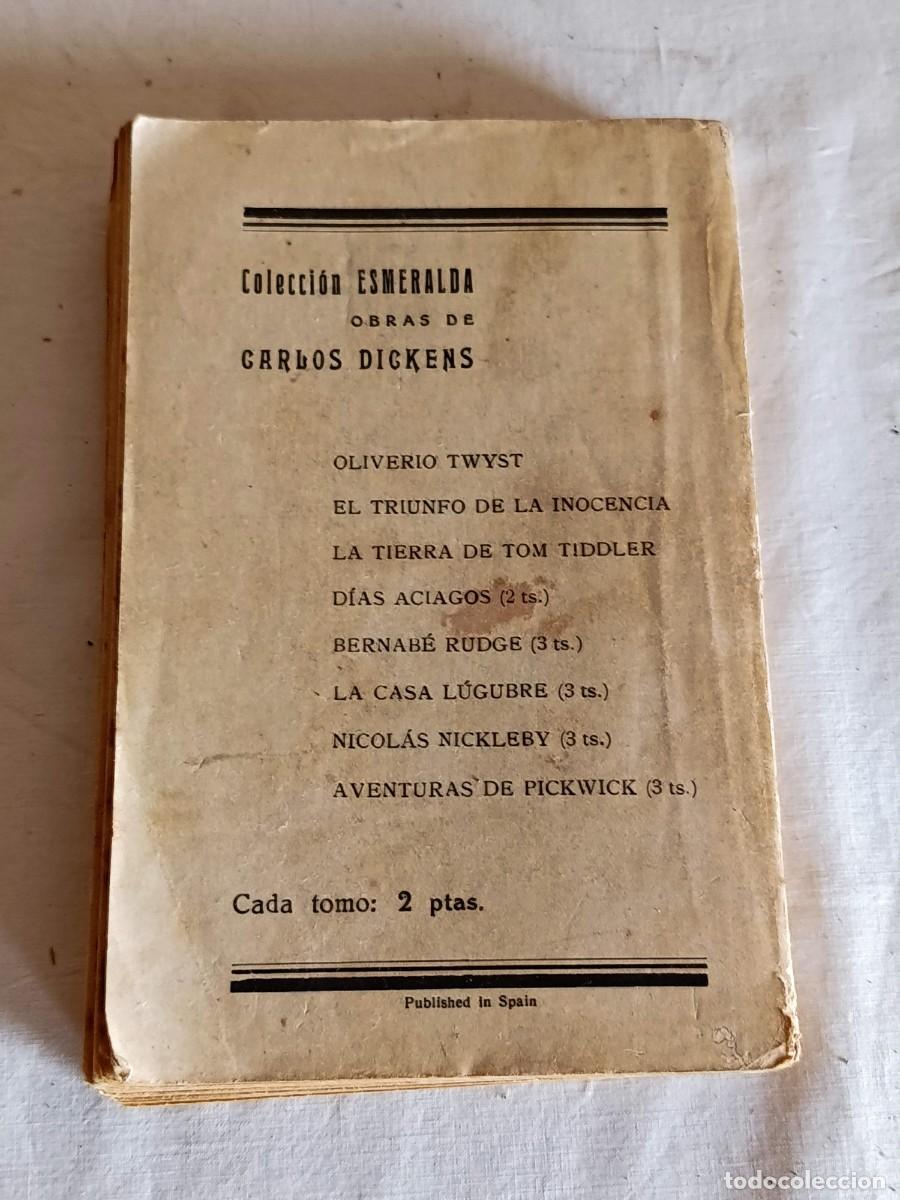Libros antiguos: 2 libros Charles Dickens colecci&oacute;n esmeralda - Foto 3